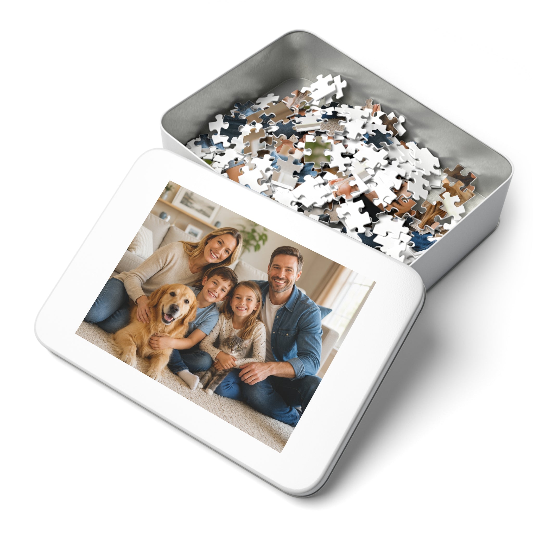 Personalized Jigsaw Puzzle (Tin Gift Box)