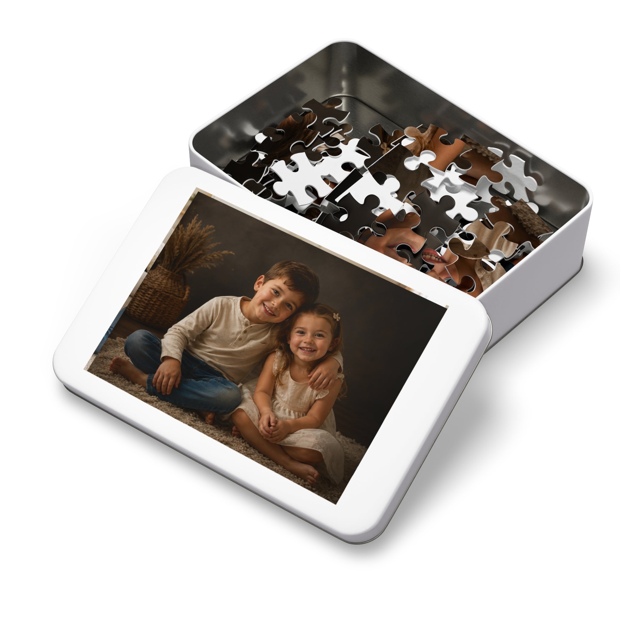Personalized Jigsaw Puzzle (Tin Gift Box)