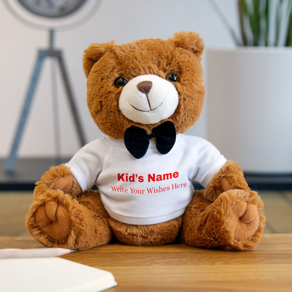 Custom Kid's Name & Message (Teddy Bear Gift)
